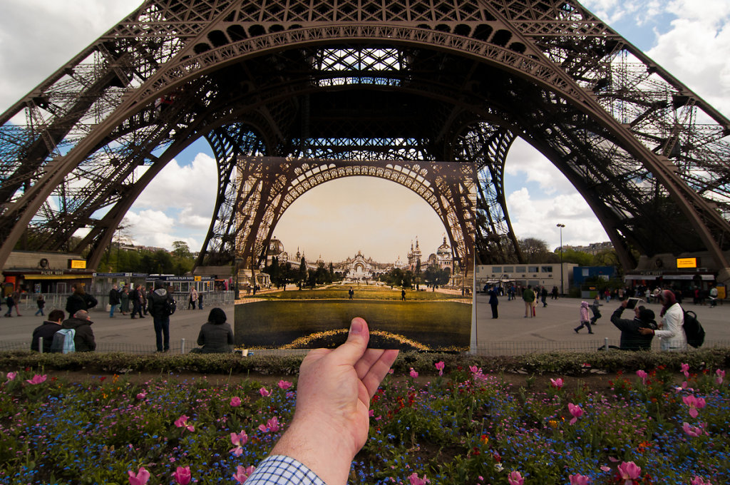 Beneath the Eiffel Tower, Paris, France